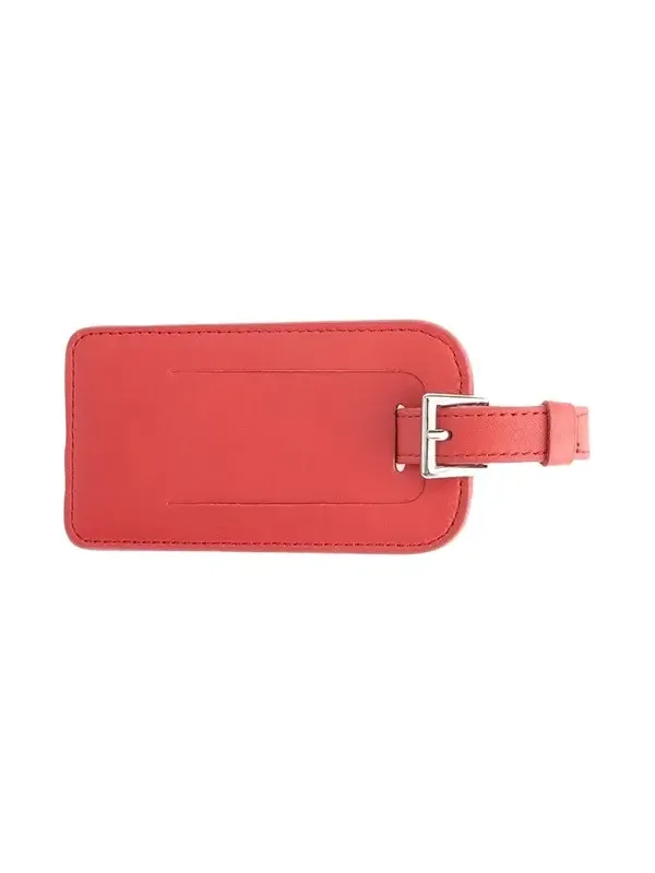 Monogrammed Leather Luggage Tag, Personalized