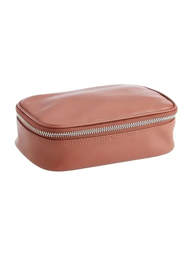 Monogrammed Travel Tech Organizer Leather Case, Personalized