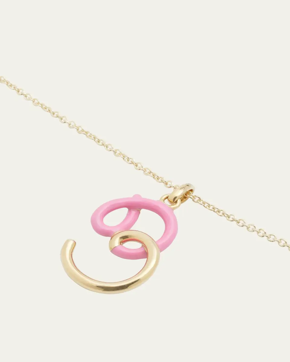 Bea Bongiasca Enamel Letter Necklace | Thumbnail 3