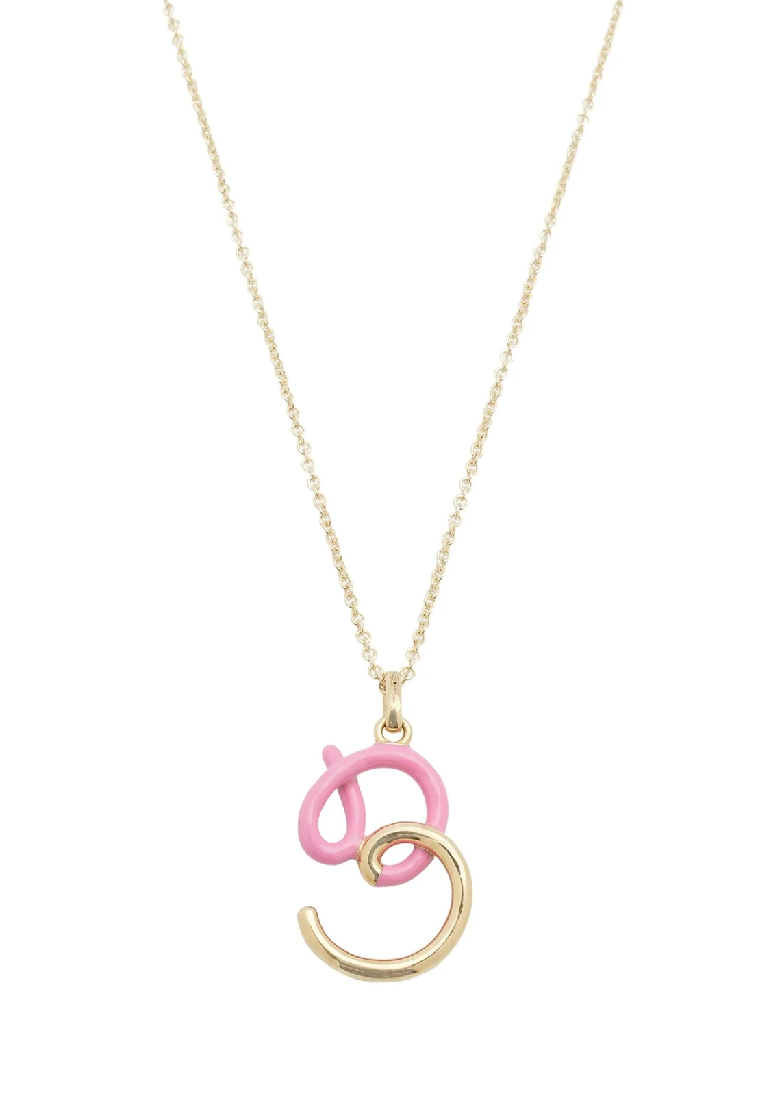 Bea Bongiasca Enamel Letter Necklace