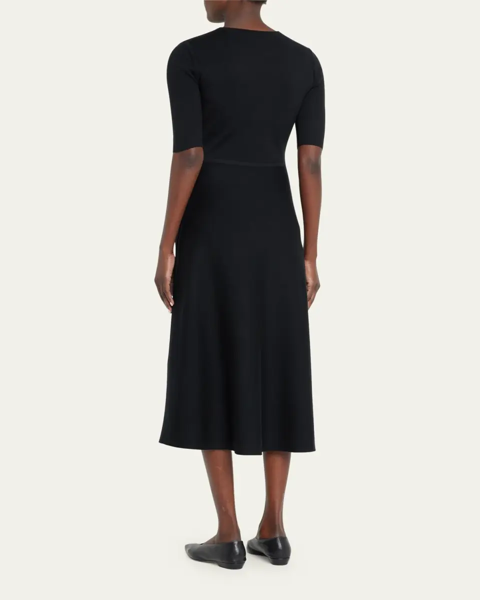 Gabriela Hearst Seymore Cashmere Blend Midi Dress | Thumbnail 3