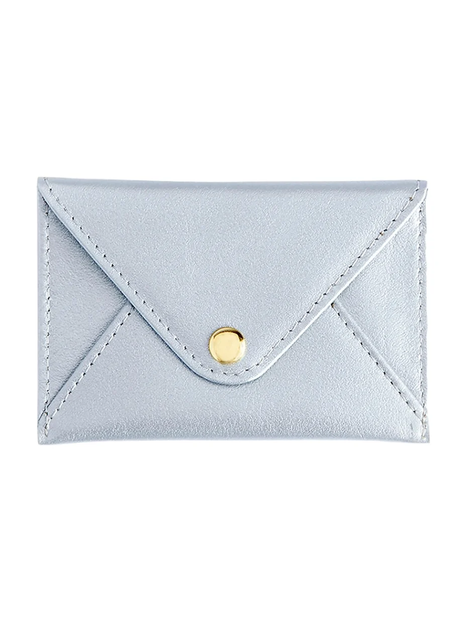 Monogrammed Leather Envelope Style Card Holder, Personalized Monogrammed Leather Envelope Style Card Holder, Personalized