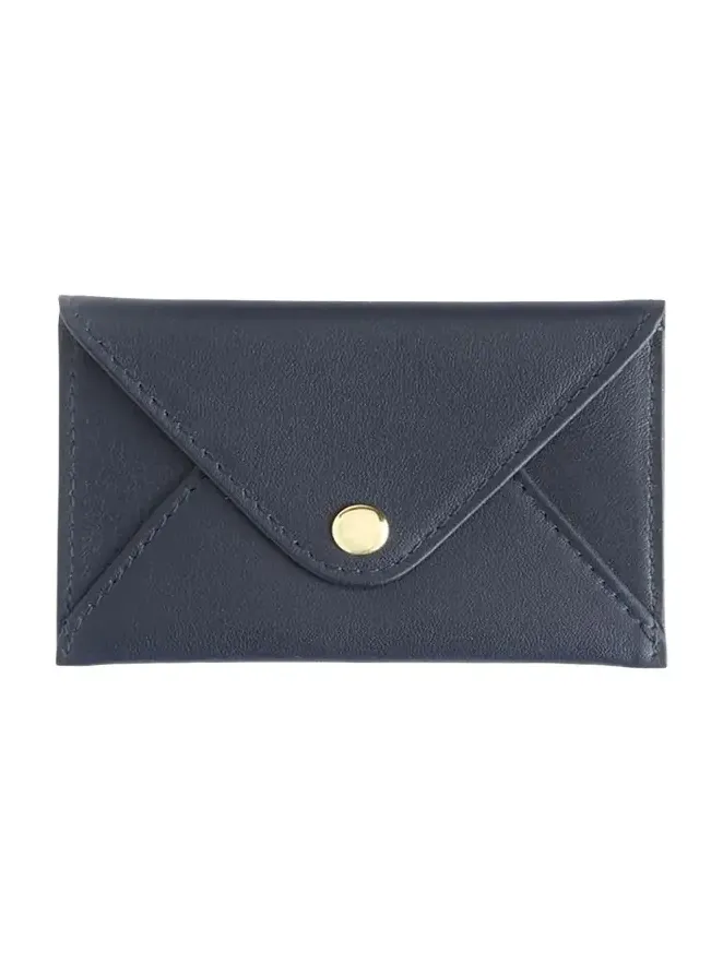 Monogrammed Leather Envelope Style Card Holder, Personalized Monogrammed Leather Envelope Style Card Holder, Personalized