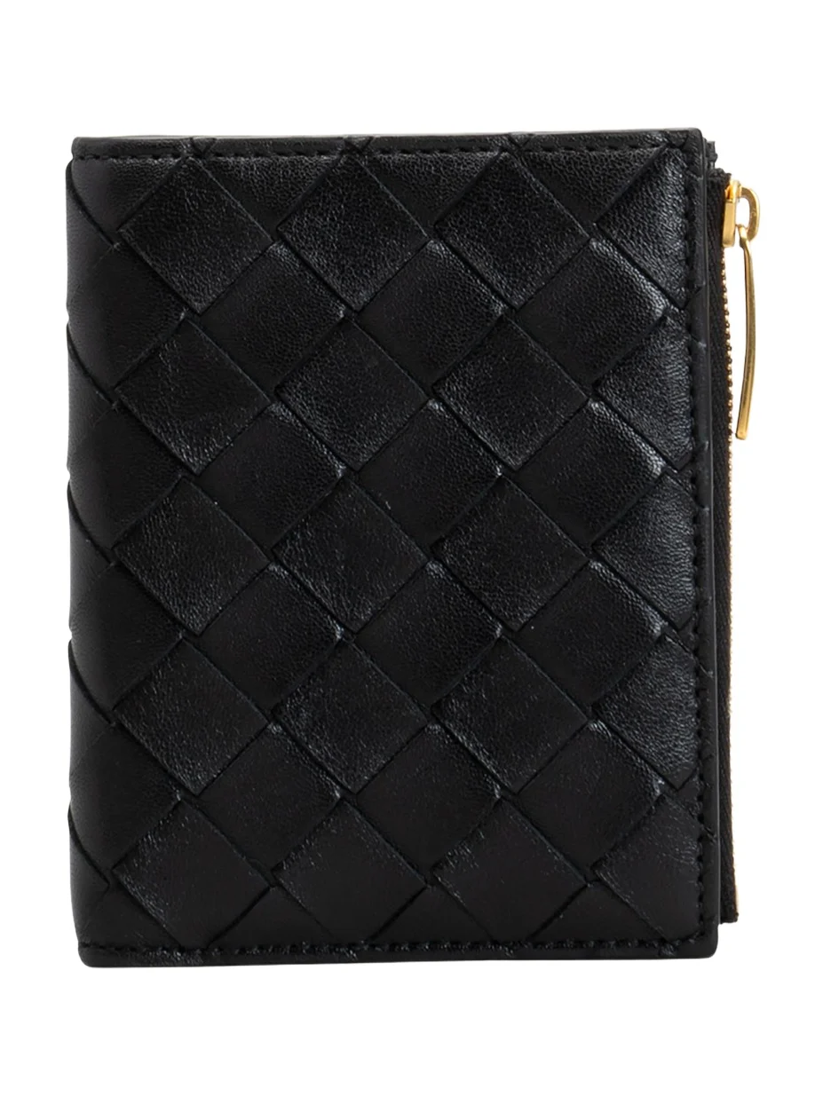 Bottega Veneta Small Bifold Zip Wallet
