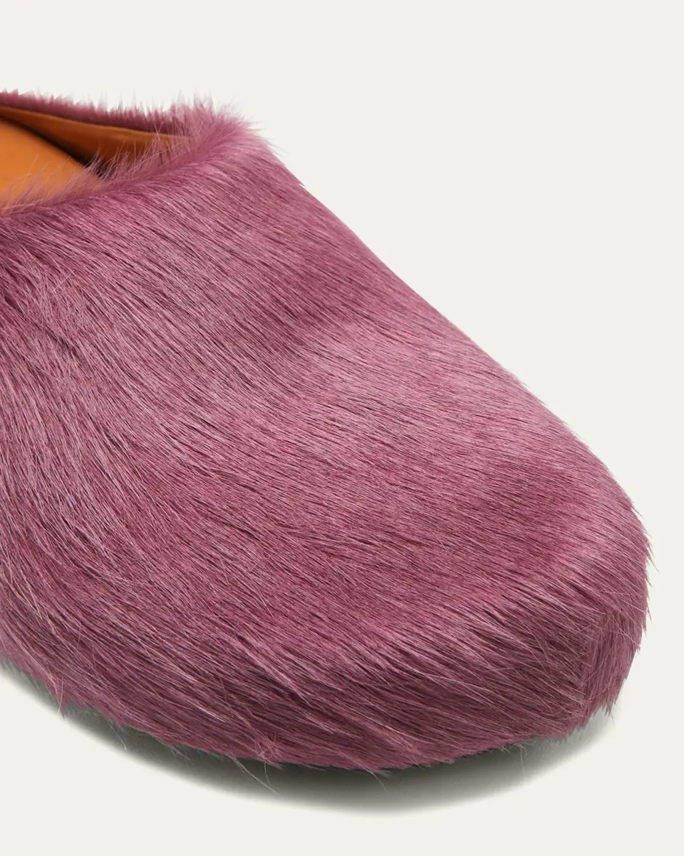Marni Men's Fussbett Calf Hair Sabot Mules | Thumbnail 5