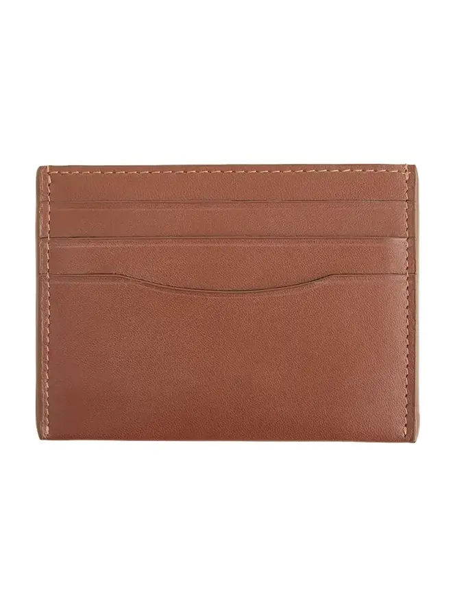 Personalized Leather RFID Blocking Minimalist Card Case Personalized Leather RFID Blocking Minimalist Card Case
