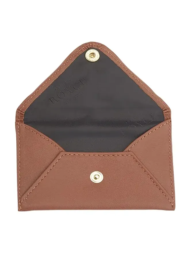 Monogrammed Leather Envelope Style Card Holder, Personalized Monogrammed Leather Envelope Style Card Holder, Personalized
