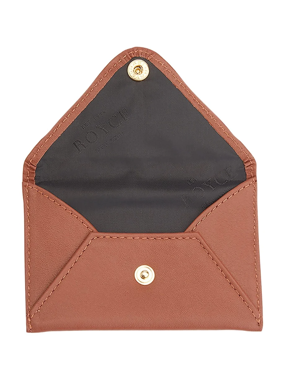 Monogrammed Leather Envelope Style Card Holder, Personalized Monogrammed Leather Envelope Style Card Holder, Personalized