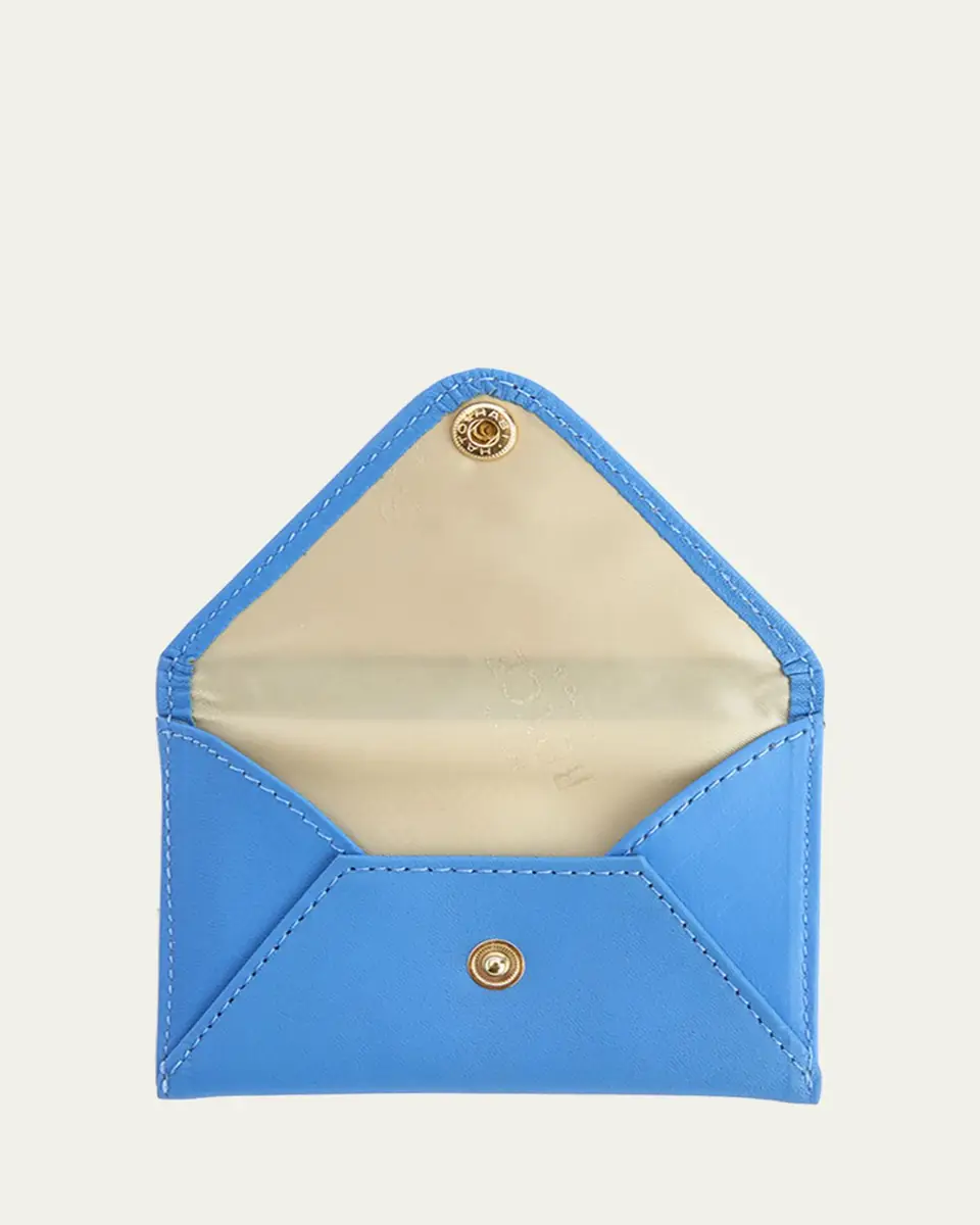 Royce New York Monogrammed Leather Envelope Style Card Holder, Personalized | Thumbnail 4