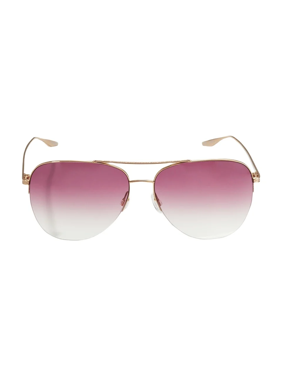 BARTON PERREIRA Chevalier Semi-Rimless Metal Aviator Sunglasses