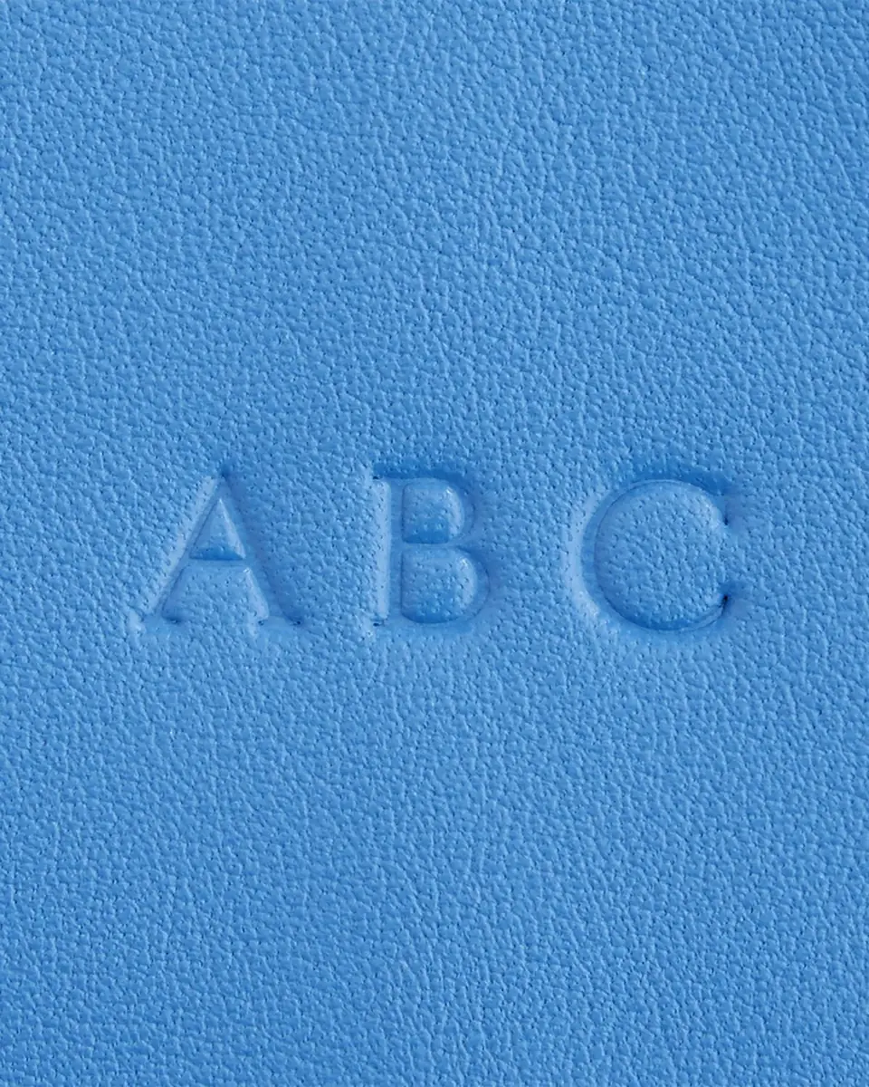 Royce New York Monogrammed Compact Leather Cosmetic Bag, Personalized | Thumbnail 2