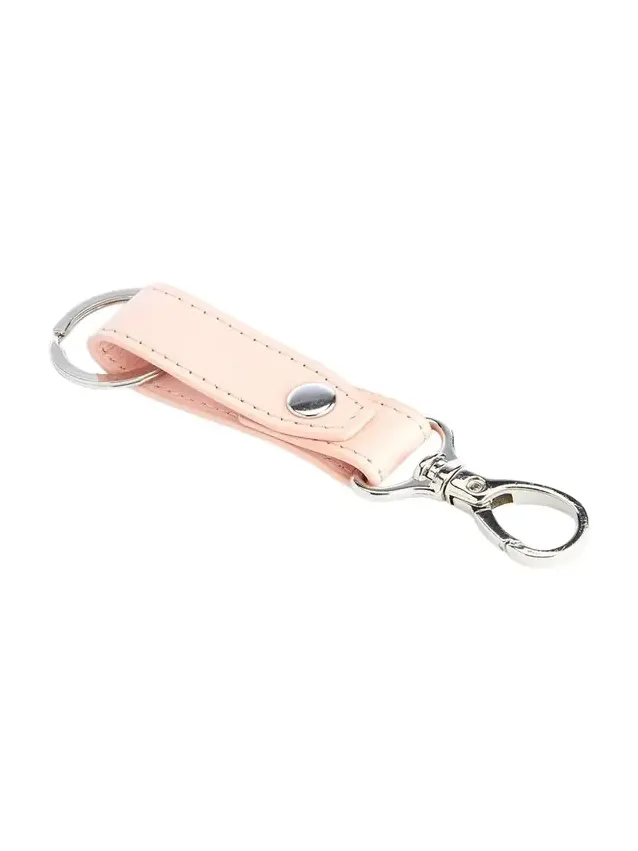 Monogrammed Leather Valet Key Chain, Personalized