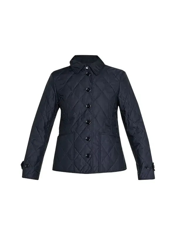 Burberry Collared Diamond Quilted Jacket