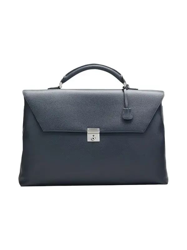 Men's Avietta Pebble Leather Briefcase