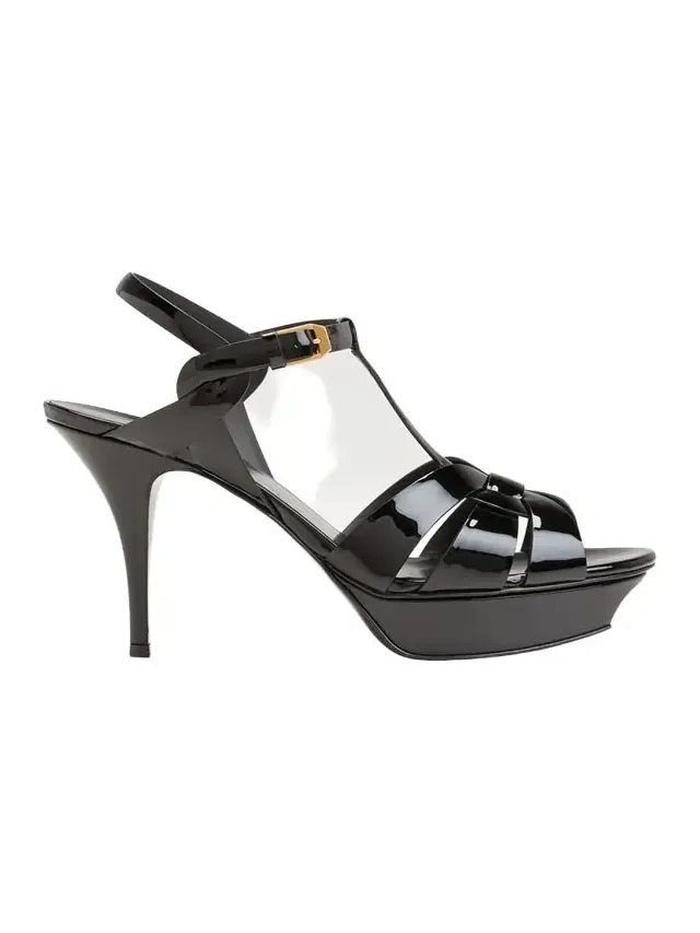 Tribute Patent T-Strap Platform Sandals Tribute Patent T-Strap Platform Sandals