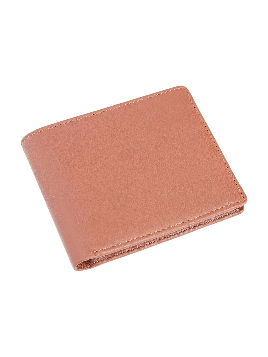 Royce New York Personalized Leather RFID-Blocking Trifold Wallet