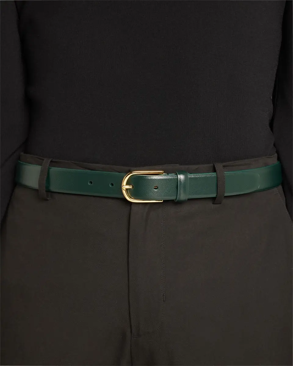 Simonnot Godard Men's Saffiano Leather Belt, 30mm | Thumbnail 3 Simonnot Godard Men's Saffiano Leather Belt, 30mm | Thumbnail 3