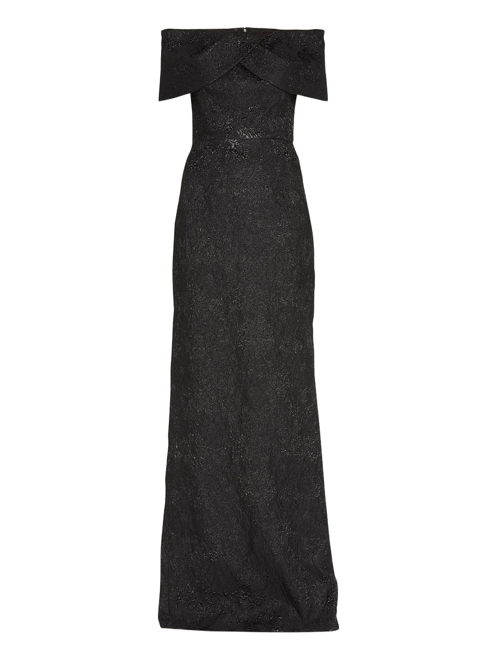 Off-Shoulder Jacquard Column Gown Off-Shoulder Jacquard Column Gown