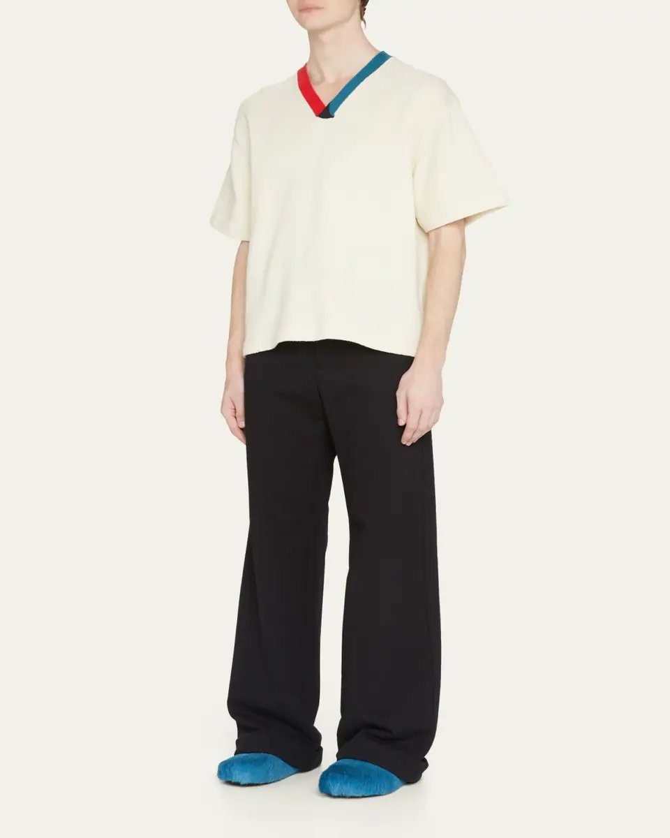Marni Men's Fussbett Calf Hair Sabot Mules | Thumbnail 3