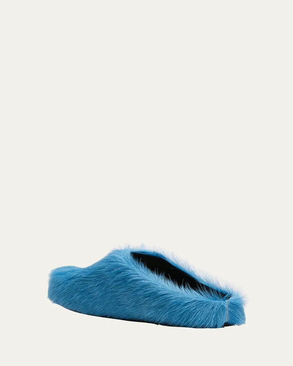 Marni Men's Fussbett Calf Hair Sabot Mules | Thumbnail 4