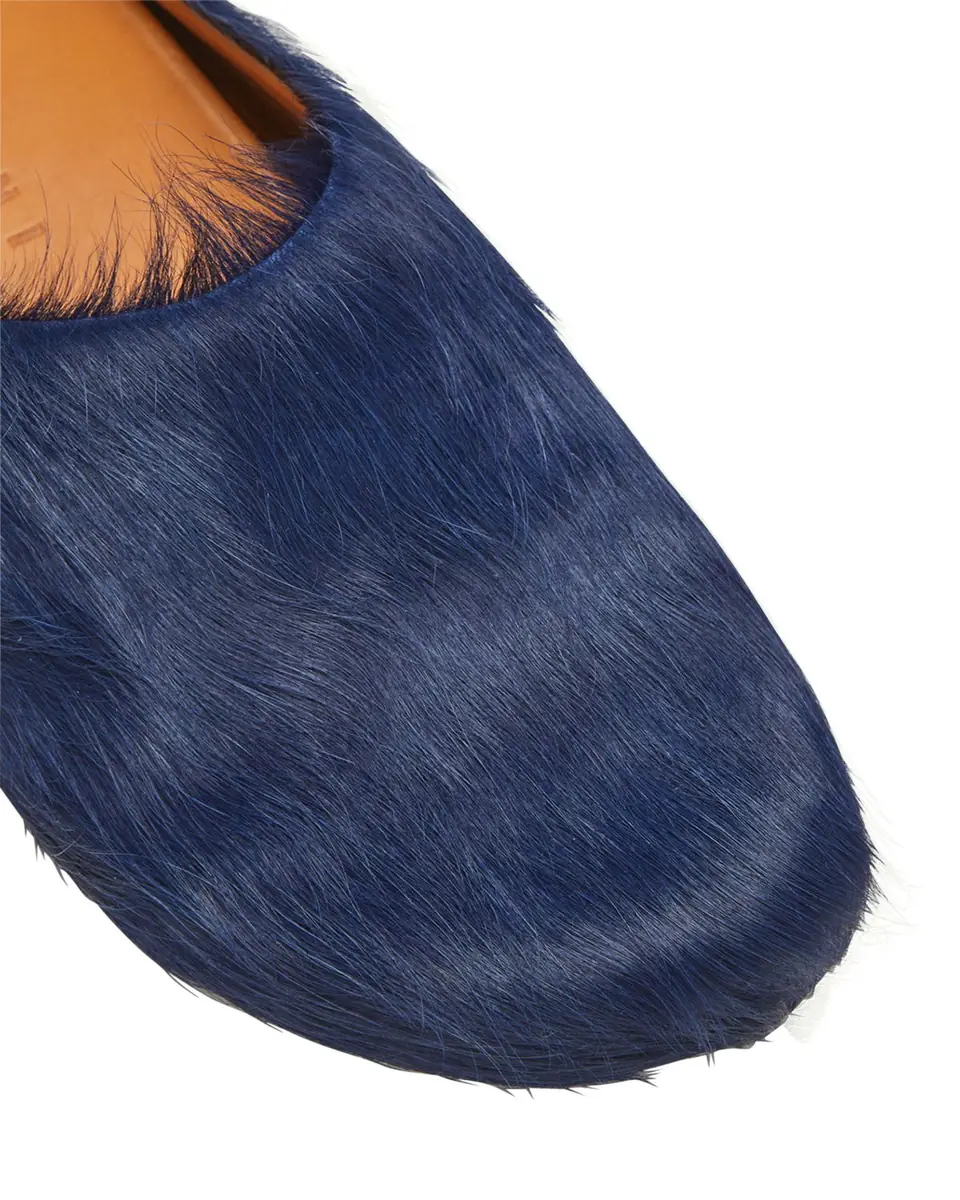 Marni Men's Fussbett Calf Hair Sabot Mules | Thumbnail 9