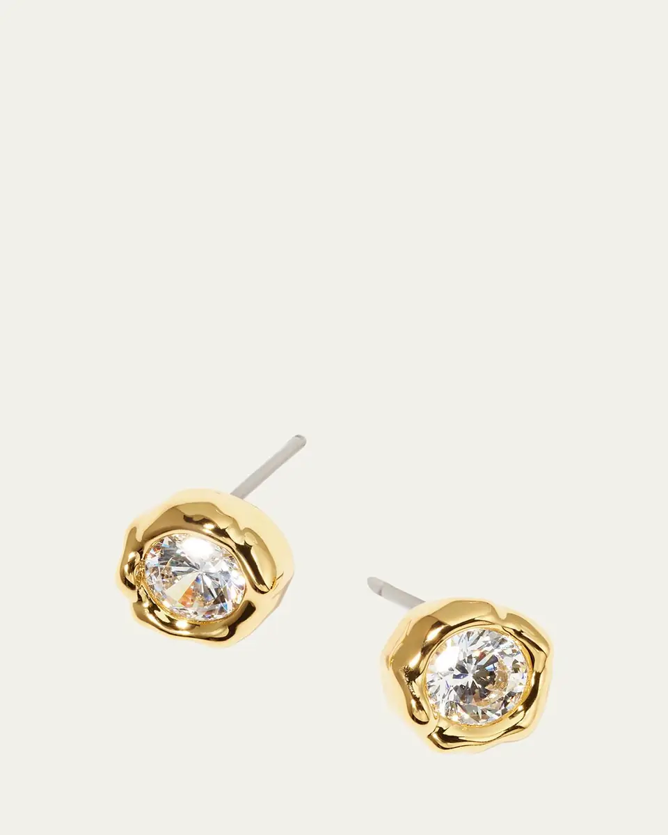 ALEXIS BITTAR Asterales Molten Bezel Stud Earrings | Thumbnail 3