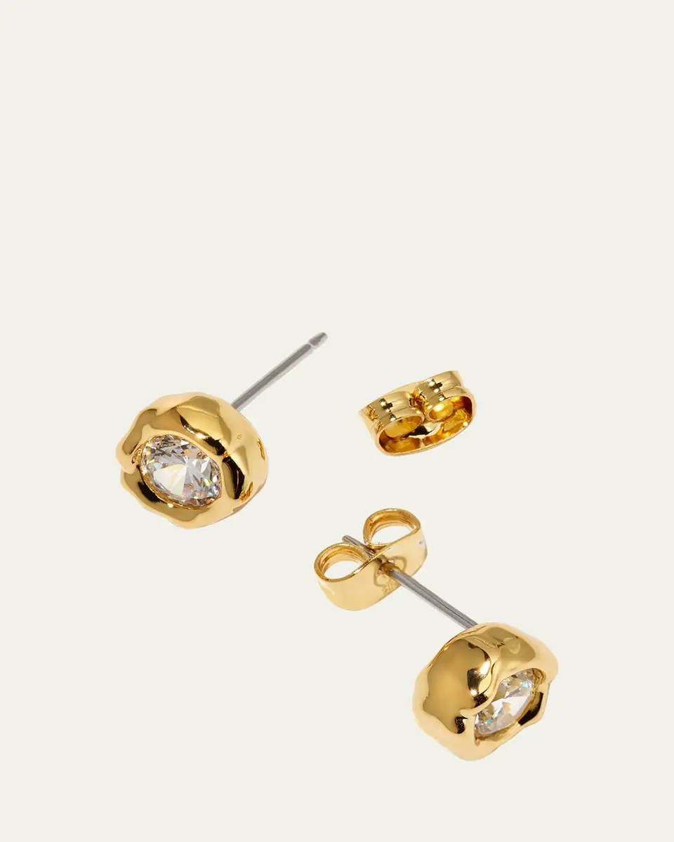 ALEXIS BITTAR Asterales Molten Bezel Stud Earrings | Thumbnail 4