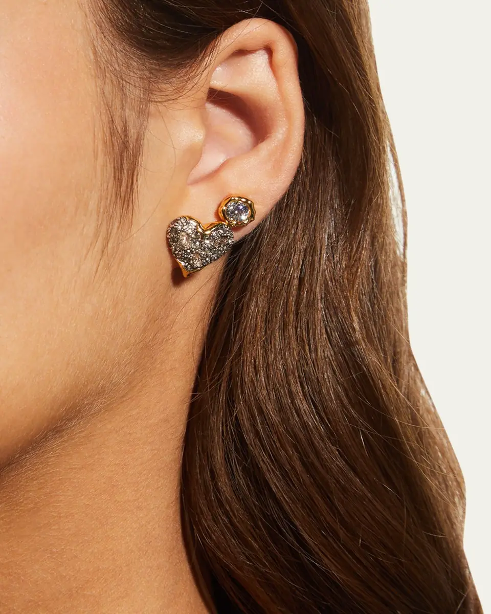 ALEXIS BITTAR Asterales Molten Bezel Stud Earrings | Thumbnail 5