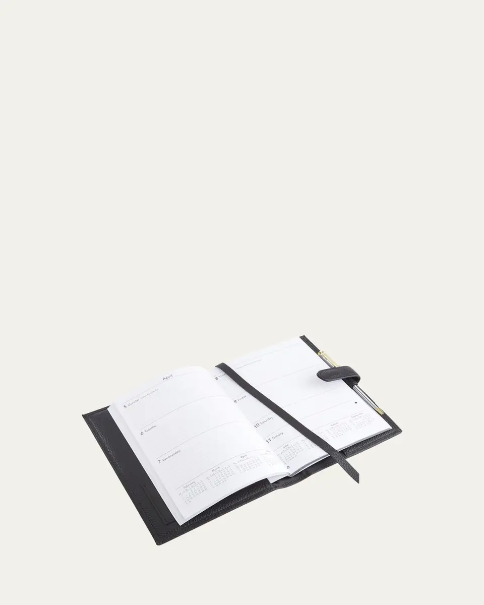 Royce New York Monogrammed Executive Weekly Leather Calendar Planner, Personalized | Thumbnail 3 Royce New York Monogrammed Executive Weekly Leather Calendar Planner, Personalized | Thumbnail 3
