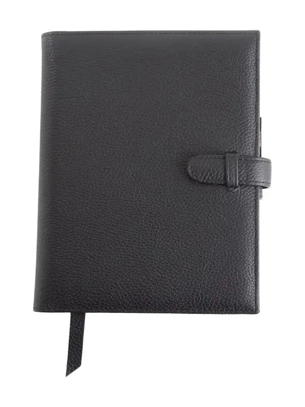 Royce New York Monogrammed Executive Weekly Leather Calendar Planner, Personalized