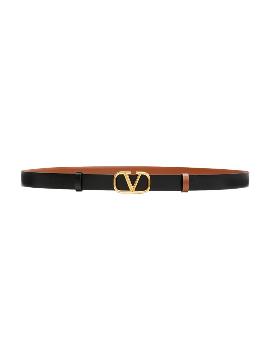 VLogo Leather Belt, 20mm