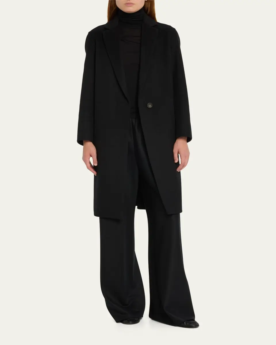 Vince Classic Straight Wool-Blend Coat | Thumbnail 2