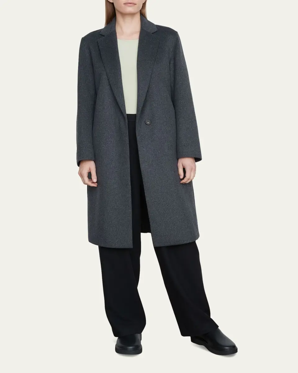 Vince Classic Straight Wool-Blend Coat | Thumbnail 6