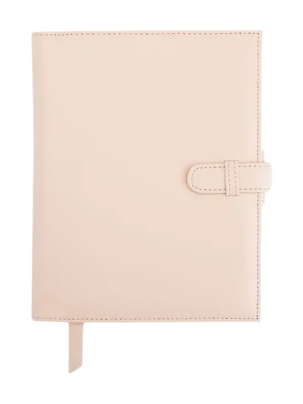 Royce New York Monogrammed Executive Weekly Leather Calendar Planner, Personalized