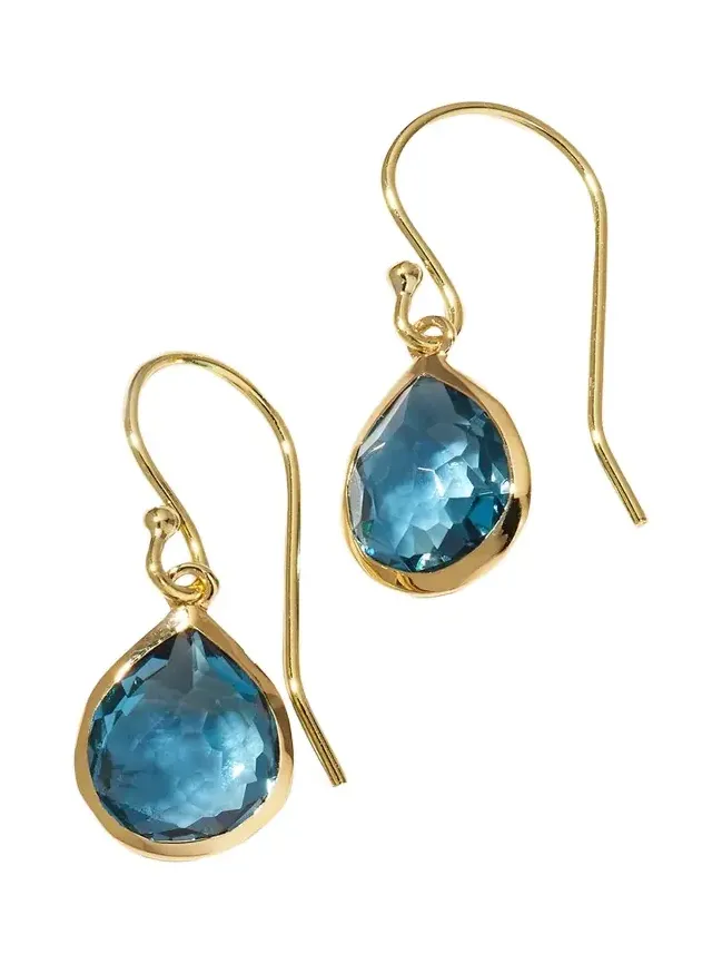 Teeny Teardrop Earrings in 18K Gold