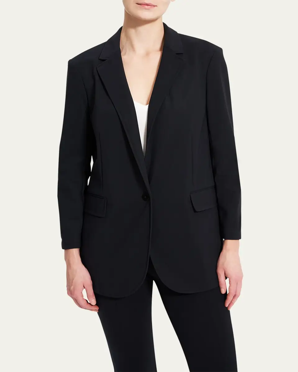Theory Precision Ponte Boyfriend Blazer | Thumbnail 4