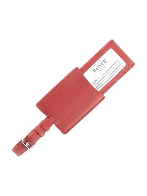 Monogrammed Leather Retractable Luggage Tag, Personalized Monogrammed Leather Retractable Luggage Tag, Personalized