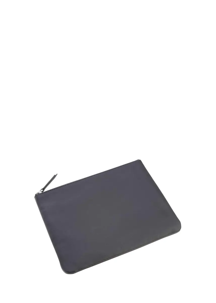 Royce New York Monogrammed Leather Zuppered Travel Organizer Pouch, Personalized | Thumbnail 3