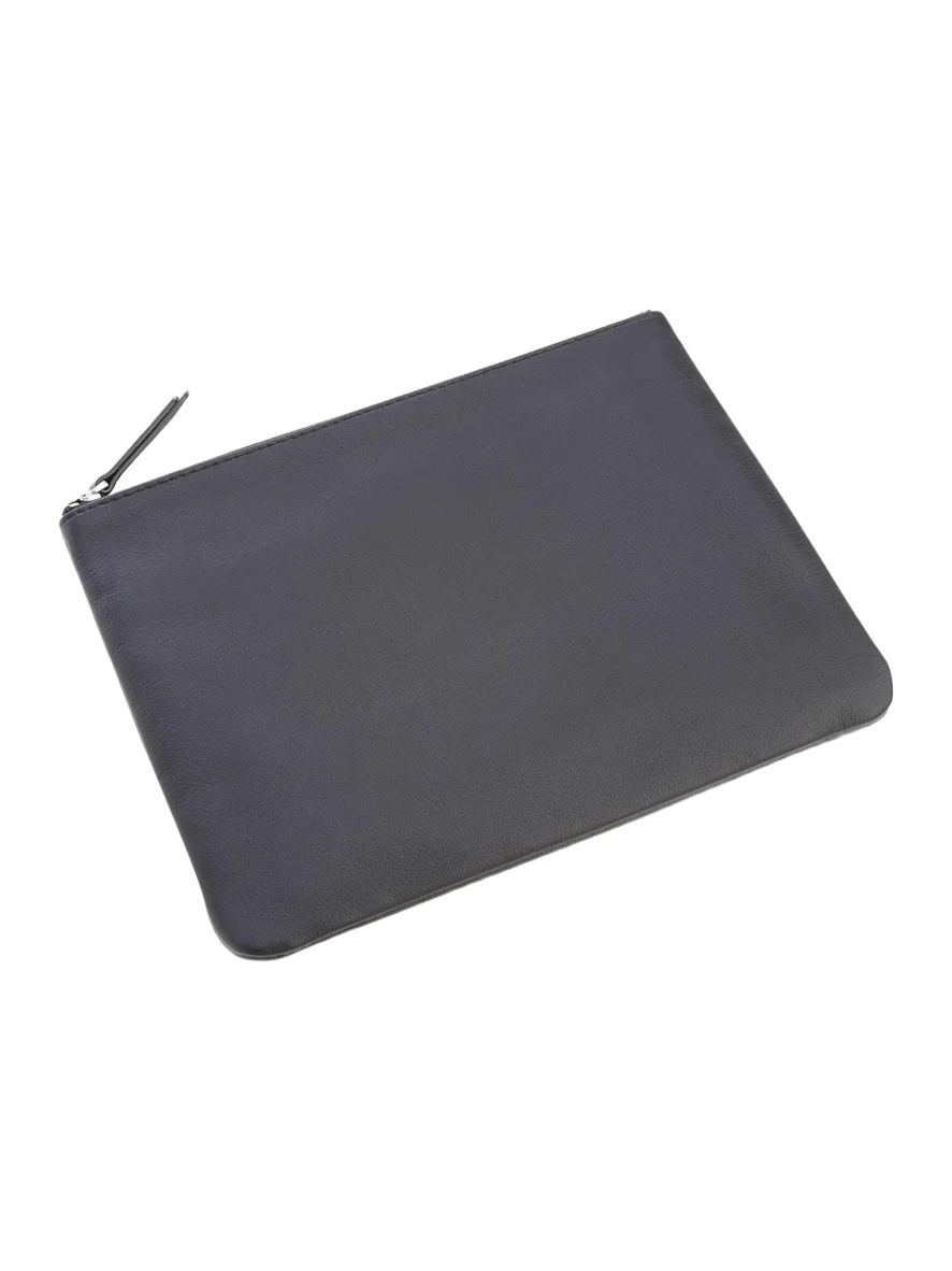 Royce New York Monogrammed Leather Zuppered Travel Organizer Pouch, Personalized