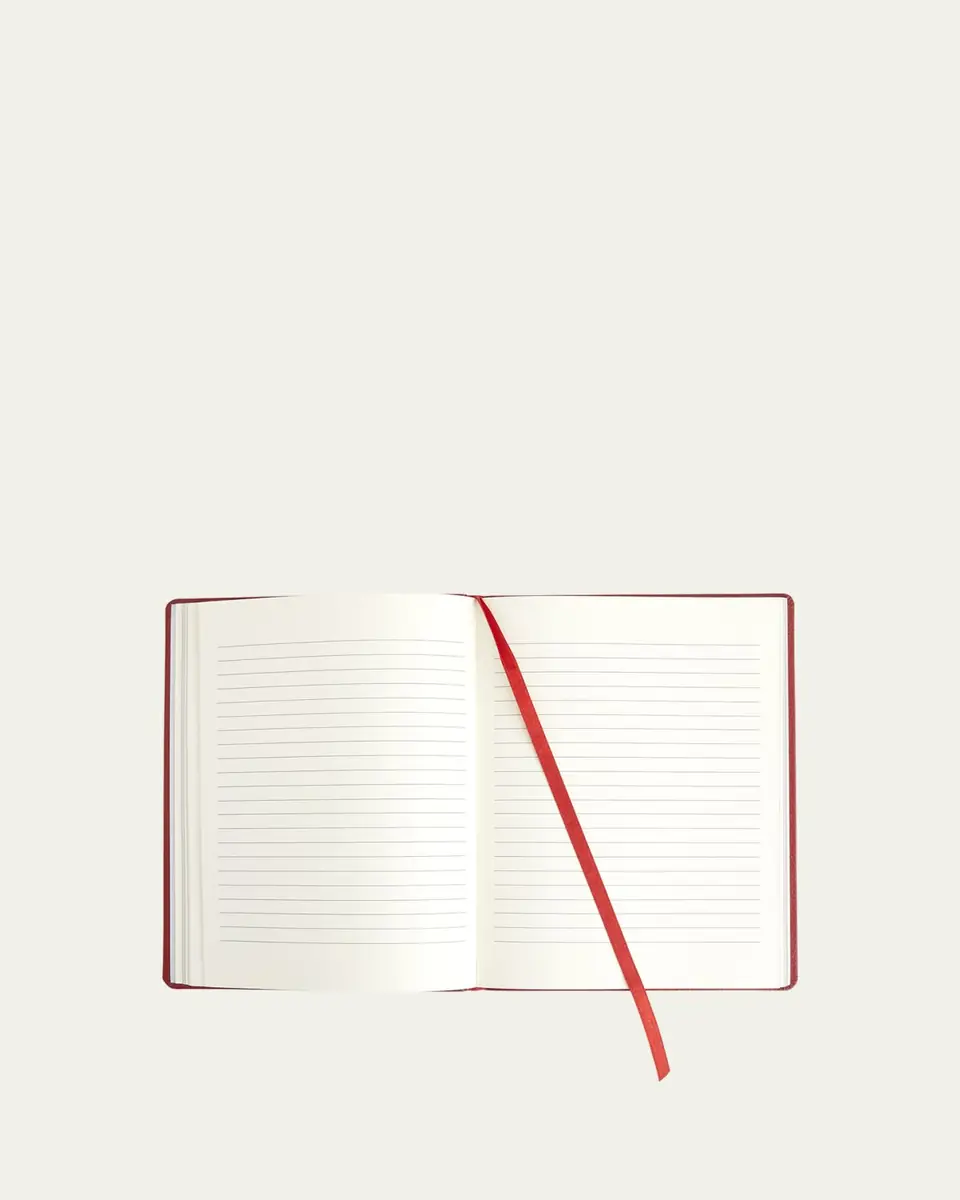 Royce New York Monogrammed Leather Bound Executive Notebook, Personalized | Thumbnail 2