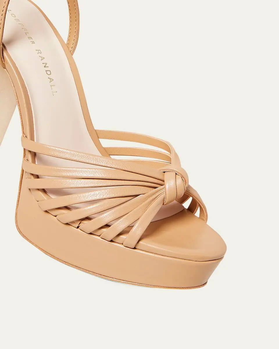 Loeffler Randall Rivka Metallic Knot Platform Sandals | Thumbnail 3 Loeffler Randall Rivka Metallic Knot Platform Sandals | Thumbnail 3