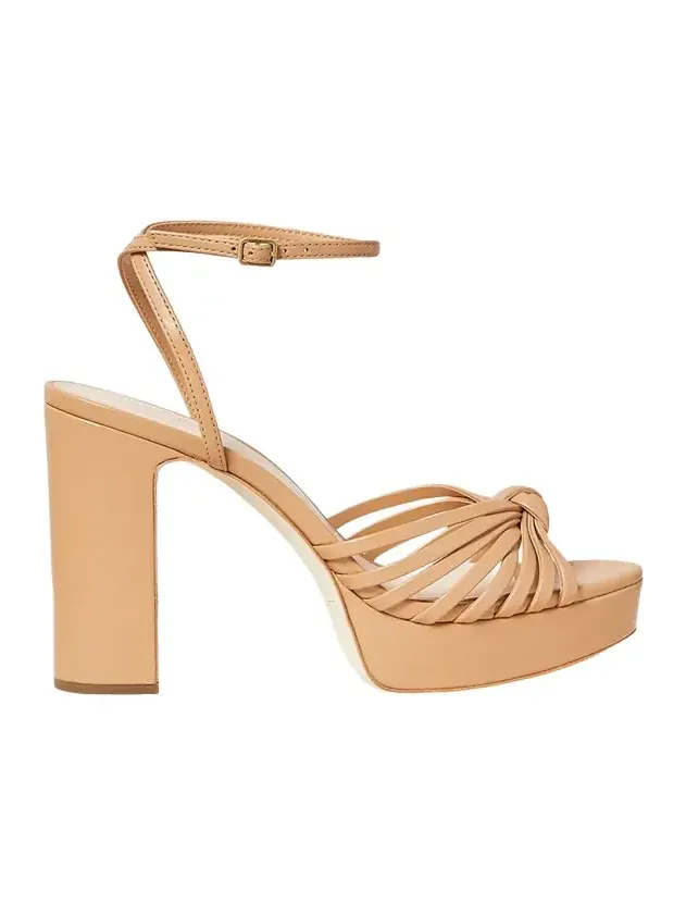 Rivka Metallic Knot Platform Sandals