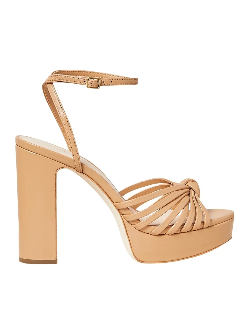 Rivka Metallic Knot Platform Sandals Rivka Metallic Knot Platform Sandals