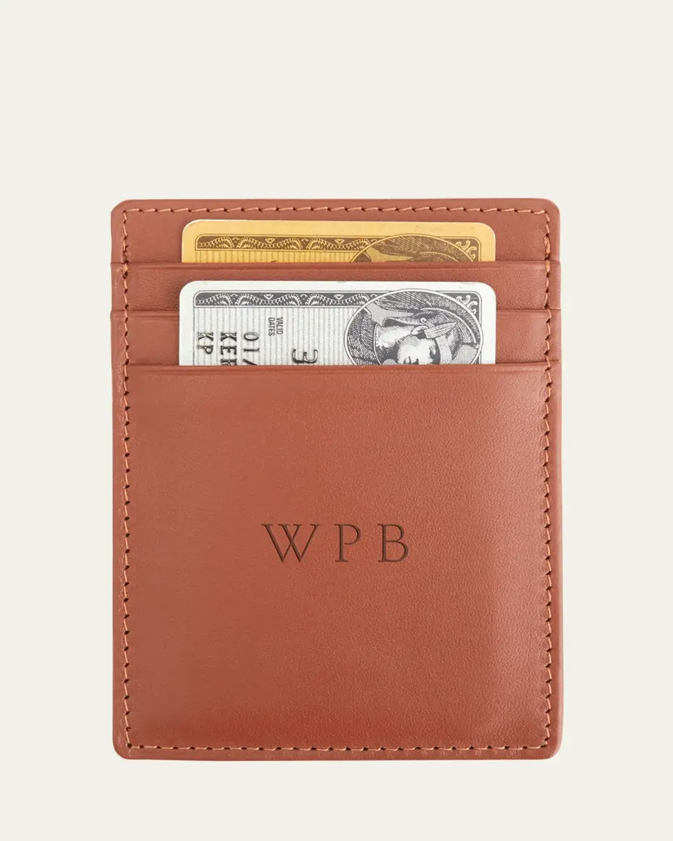 Royce New York Monogrammed Leather Magnetic Money Clip Wallet, Personalized | Thumbnail 3 Royce New York Monogrammed Leather Magnetic Money Clip Wallet, Personalized | Thumbnail 3
