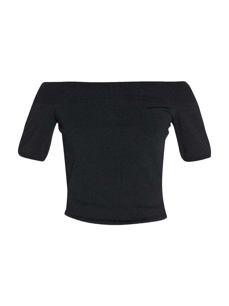 Knit Off-the-Shoulder Top Knit Off-the-Shoulder Top