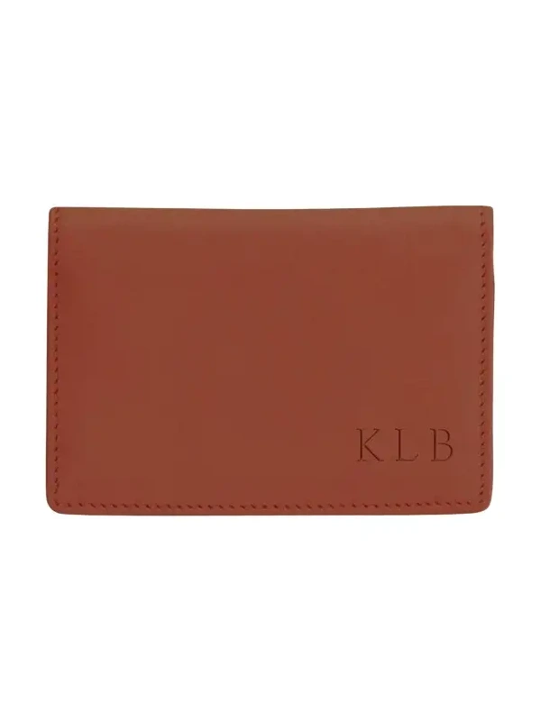 Monogrammed Leather Card Holder Wallet, Personalized Monogrammed Leather Card Holder Wallet, Personalized