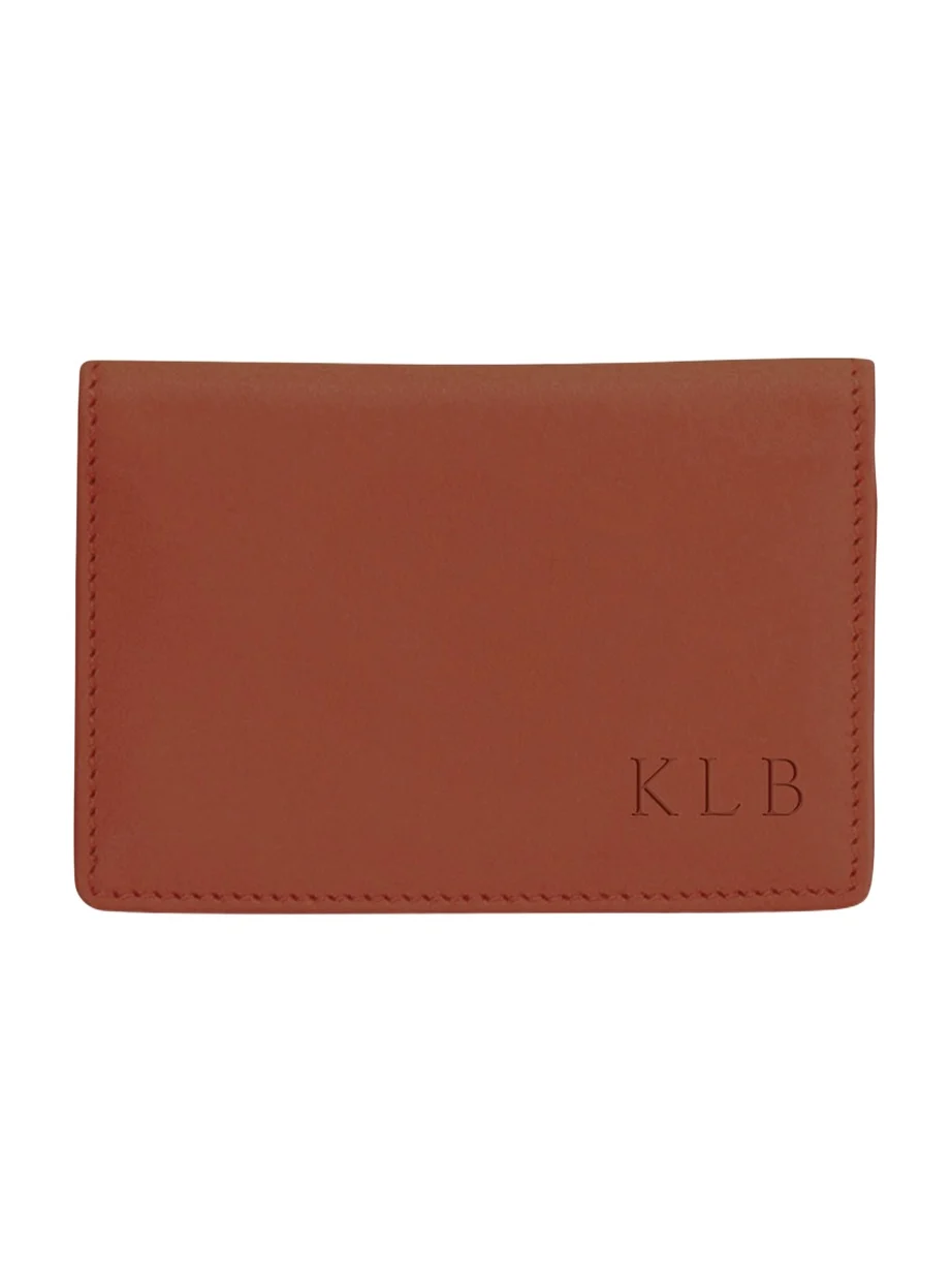 Monogrammed Leather Card Holder Wallet, Personalized Monogrammed Leather Card Holder Wallet, Personalized