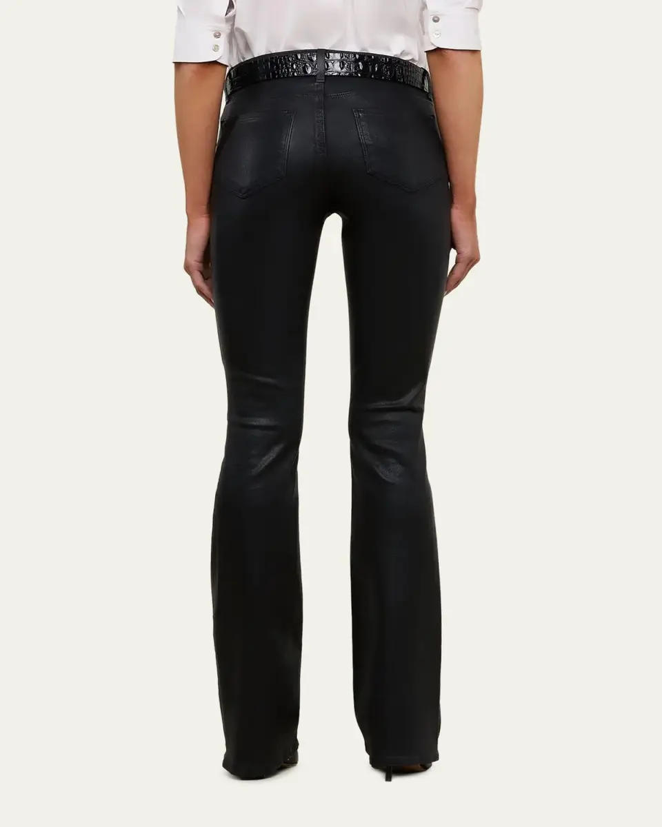 L'Agence Selma High-Rise Coated Sleek Baby Boot Jeans | Thumbnail 3
