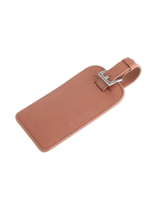 Royce New York Monogrammed Leather Luggage Tag, Personalized
