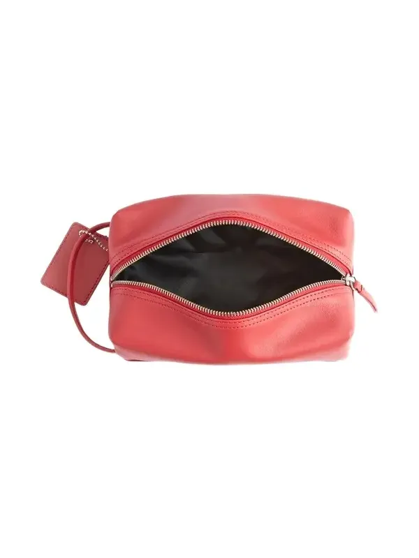 Monogrammed Compact Leather Toiletry Bag, Personalized Monogrammed Compact Leather Toiletry Bag, Personalized